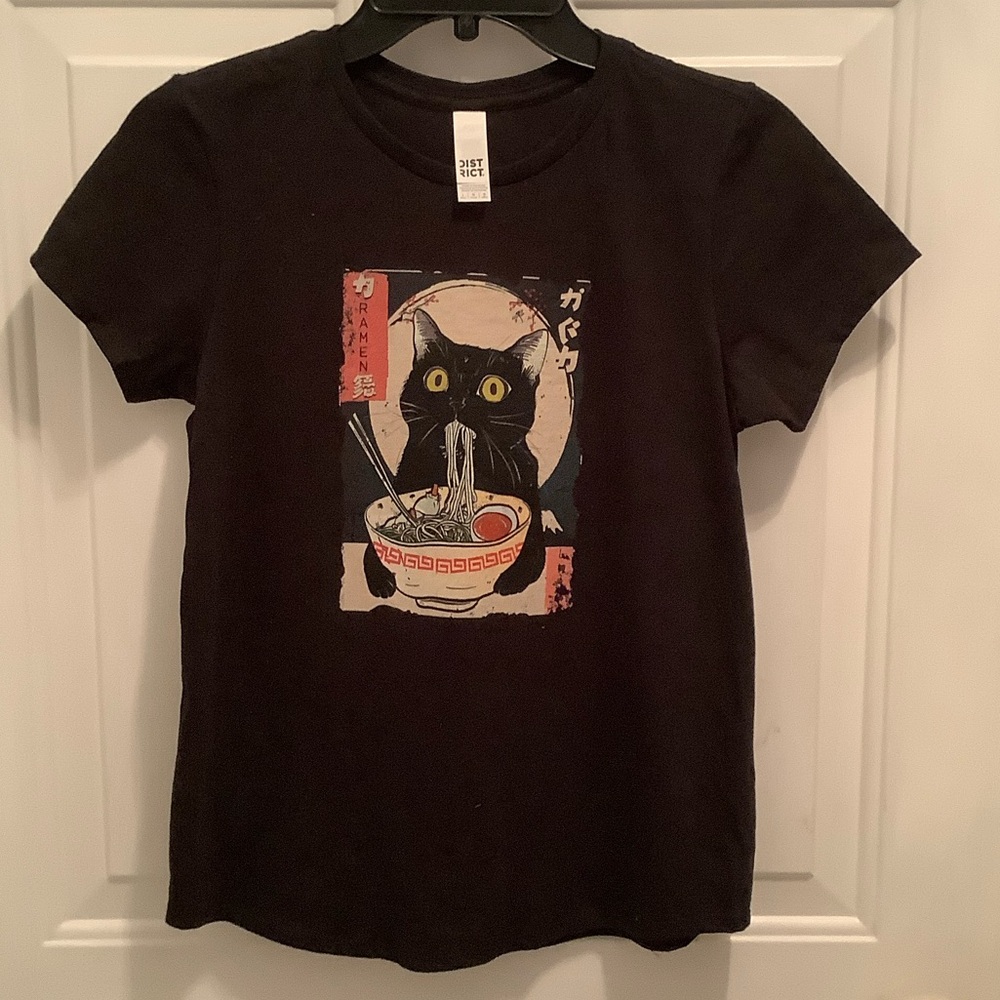 District Black Cat Ramen Tee